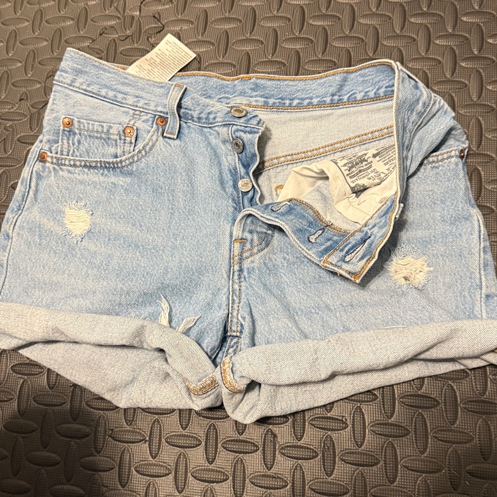 Levi's Classic Blue Denim Shorts